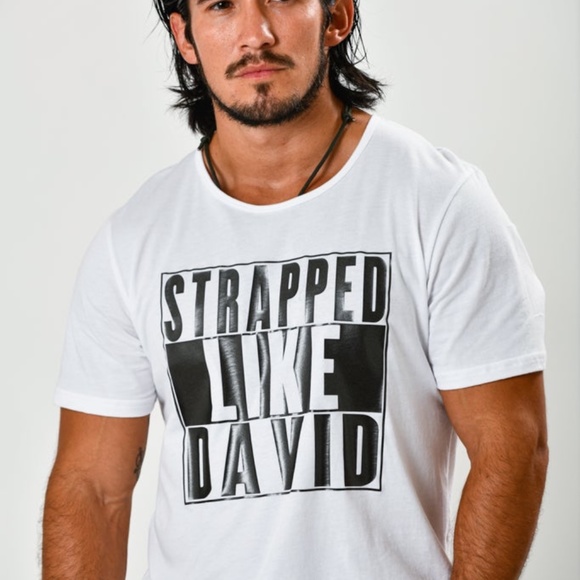 Men WhiteStrapped Like David tee - Picture 3 of 9